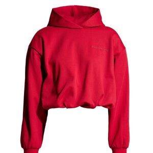 Magda Butrym H&M red hoodie s nwt